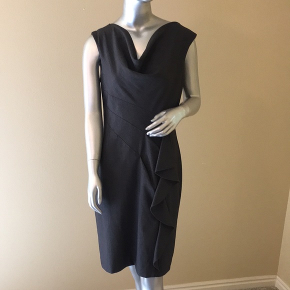Calvin Klein Ruffle Front Sheath Dress - Picture 1 of 9